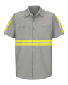 Red Kap Men's Enhanced Visibility Industrial Work Shirt
