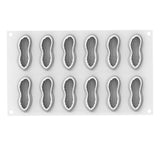 Silikomart ARACHIDE 30 Silicone Peanut Mold, 12 Cavities