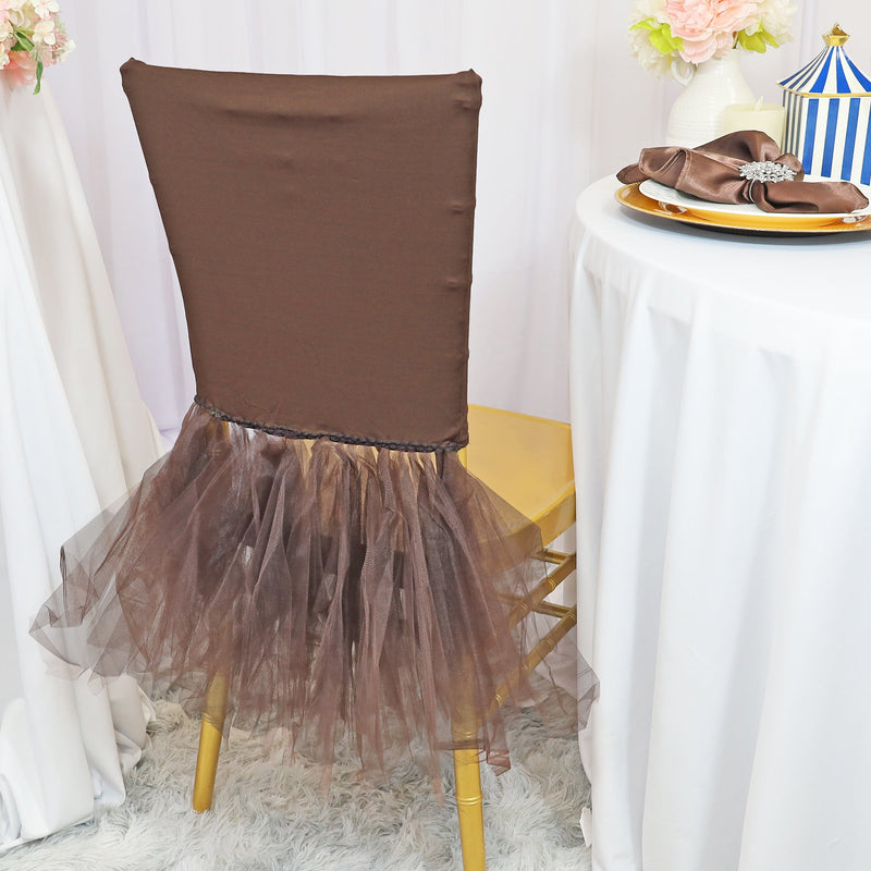 Spandex Chiavari Chair Cover Chocolate