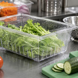 Winco Clear Polycarbonate Colander, 8" Deep