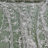 Beaded Embroidered Lace Mesh