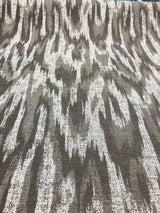 Modern Alyssa Linen Ikat Chenille Fabric - Alyssa Pattern, 58" Width (1 Yard)