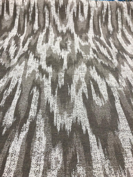 Modern Alyssa Linen Ikat Chenille Fabric - Alyssa Pattern, 58" Width (1 Yard)