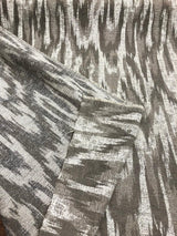 Modern Alyssa Linen Ikat Chenille Fabric - Alyssa Pattern, 58" Width (1 Yard)