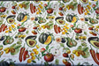 Sandy French Fruits Cotton Fabric - Multicolor Fruit Print, 54" Width (1 Yard)