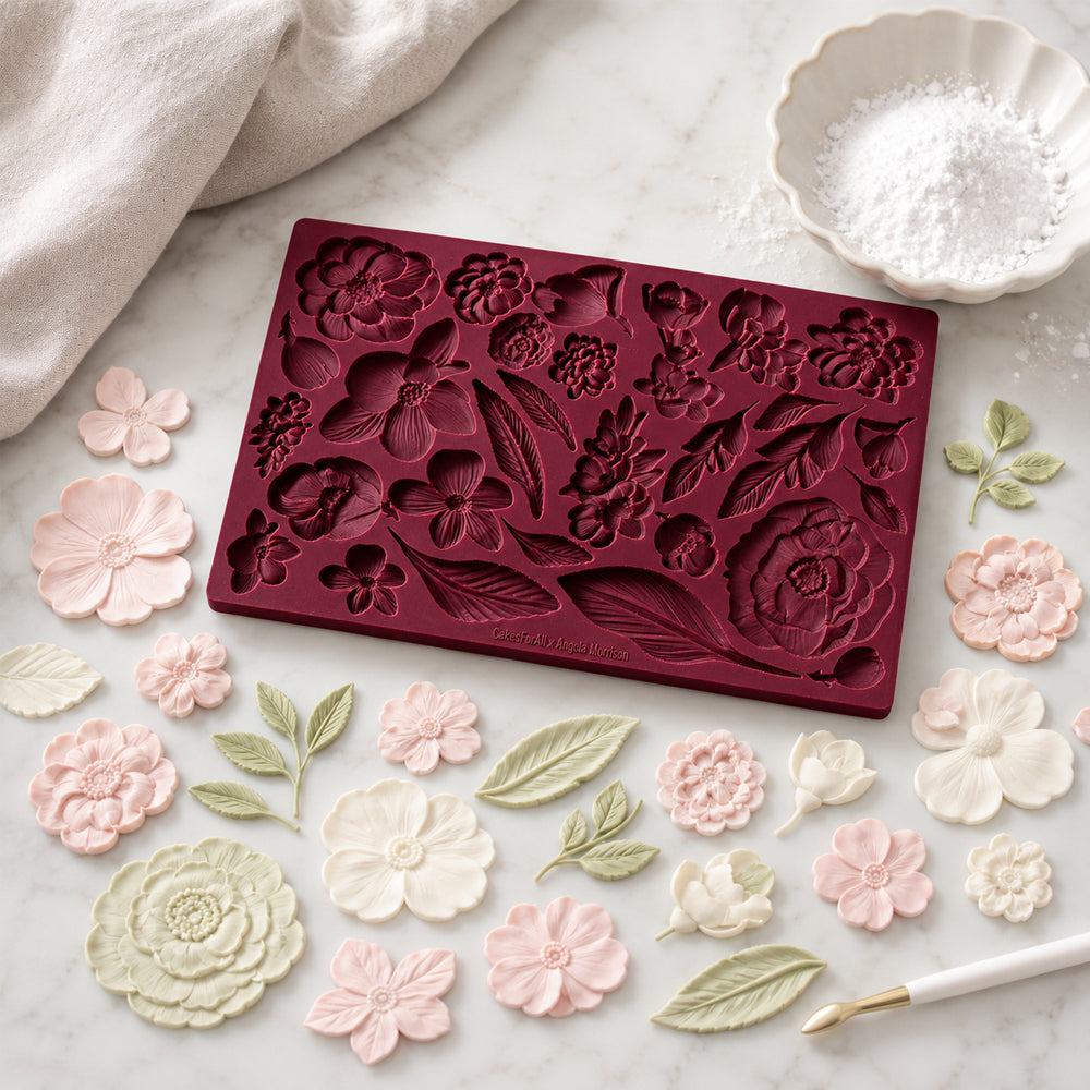 Angela Morrison Botanical Study Silicone Fondant Mold