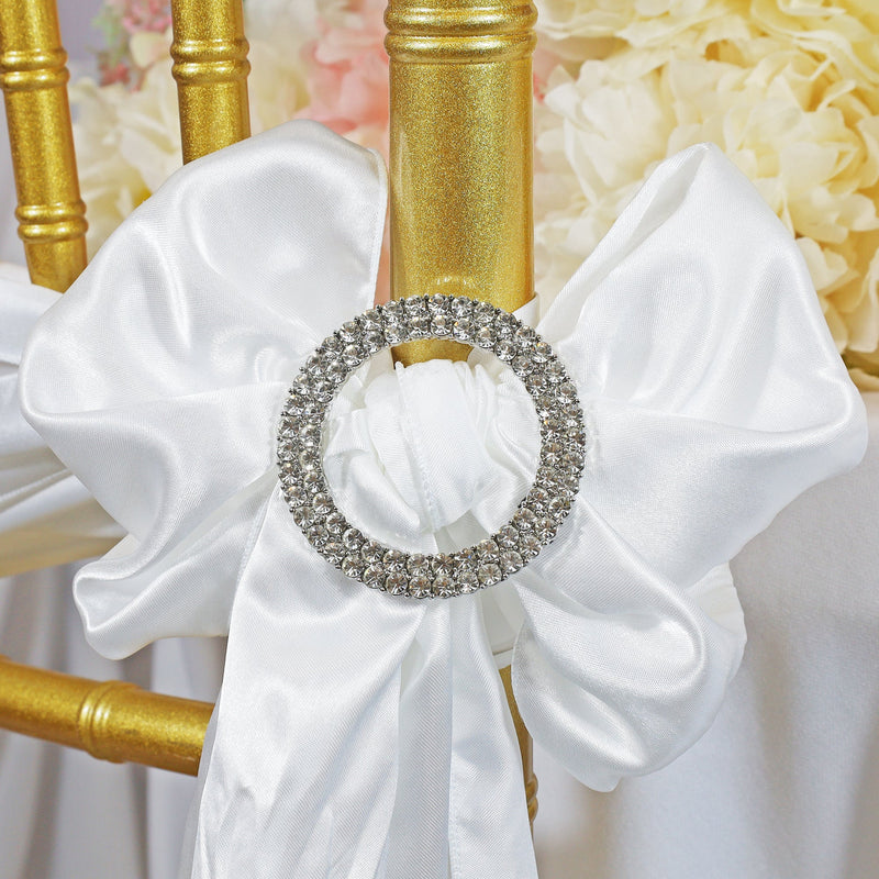 Rhinestone Chair Sash Buckles Circle