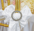 Rhinestone Chair Sash Buckles Circle