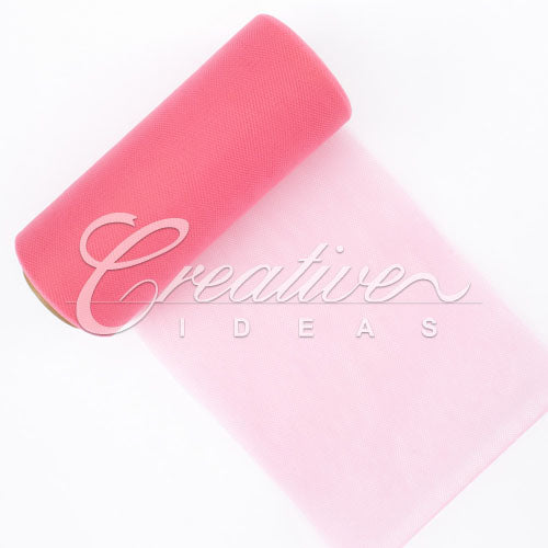 6" Tulle Spool - 25 Yards (Hot Pink)
