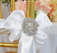 Rhinestone Chair Sash Buckles Rose