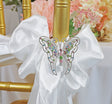 Rhinestone Chair Sash Buckles Butterfly