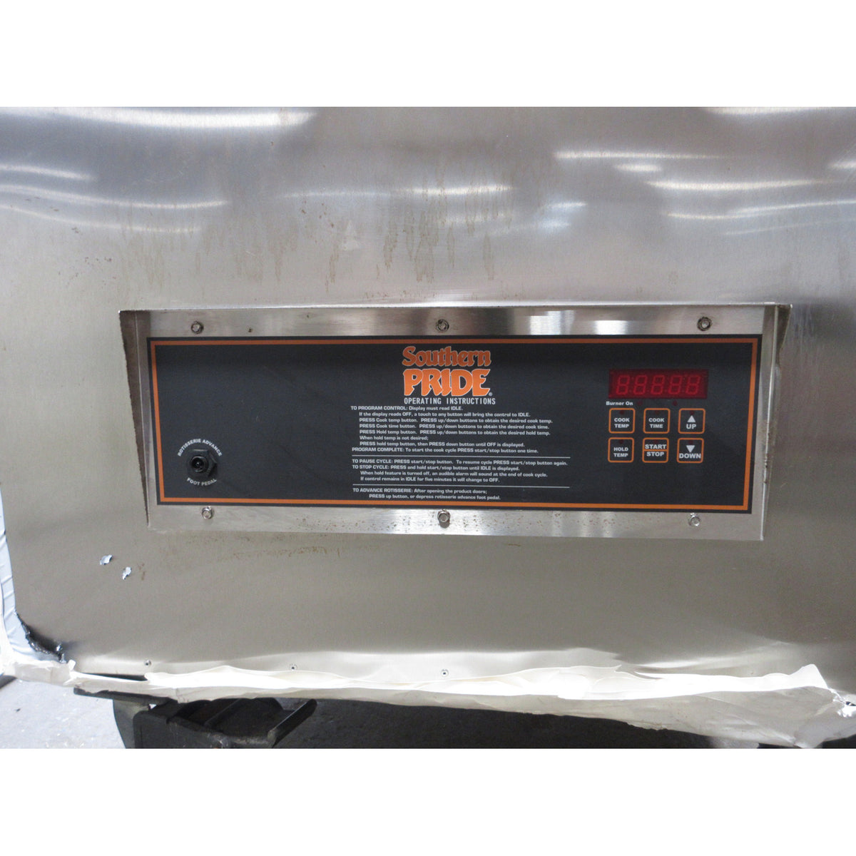 Southern Pride MLR-850 Gas Fired Wood-Burning Rotisserie Smoker, Brand New