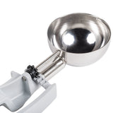 Vollrath Stainless Steel Disher with Gray Handle, #8