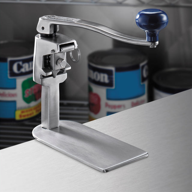 Edlund Stainless Steel Manual Can Opener with Clamp Base