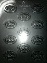 Rose Oval Chocolate Mold