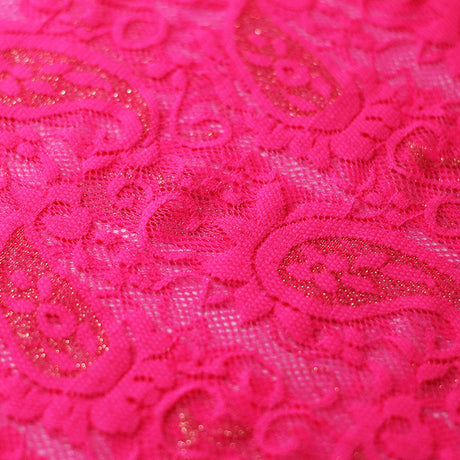 Passion Paisley Nylon Spandex Fabric - Assorted Colors, Paisley Lace, 58/60" Width (1 Yard)