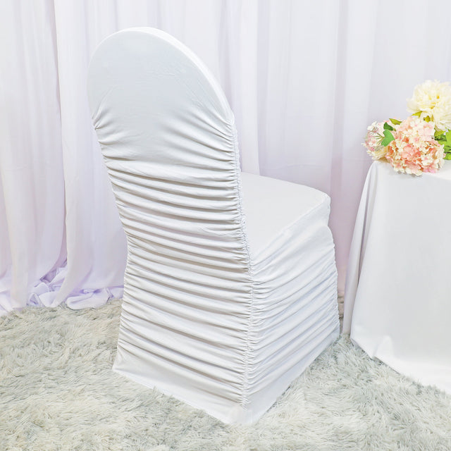 Spandex Banquet Chair Cover White