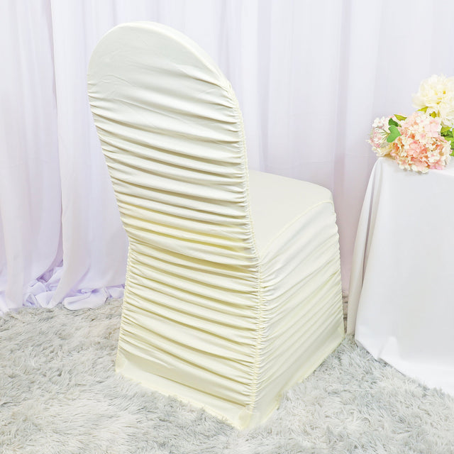 Spandex Banquet Chair Cover Ivory