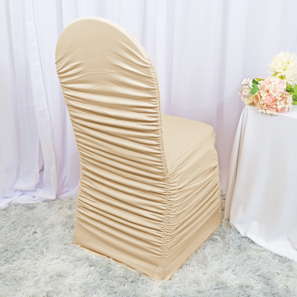 Spandex Banquet Chair Cover Champagne