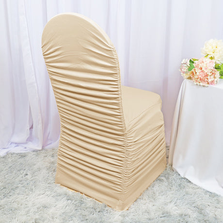 Spandex Banquet Chair Cover Champagne