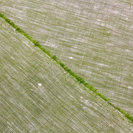 Pure Linen 2-Tone Melange Green/Ivory
