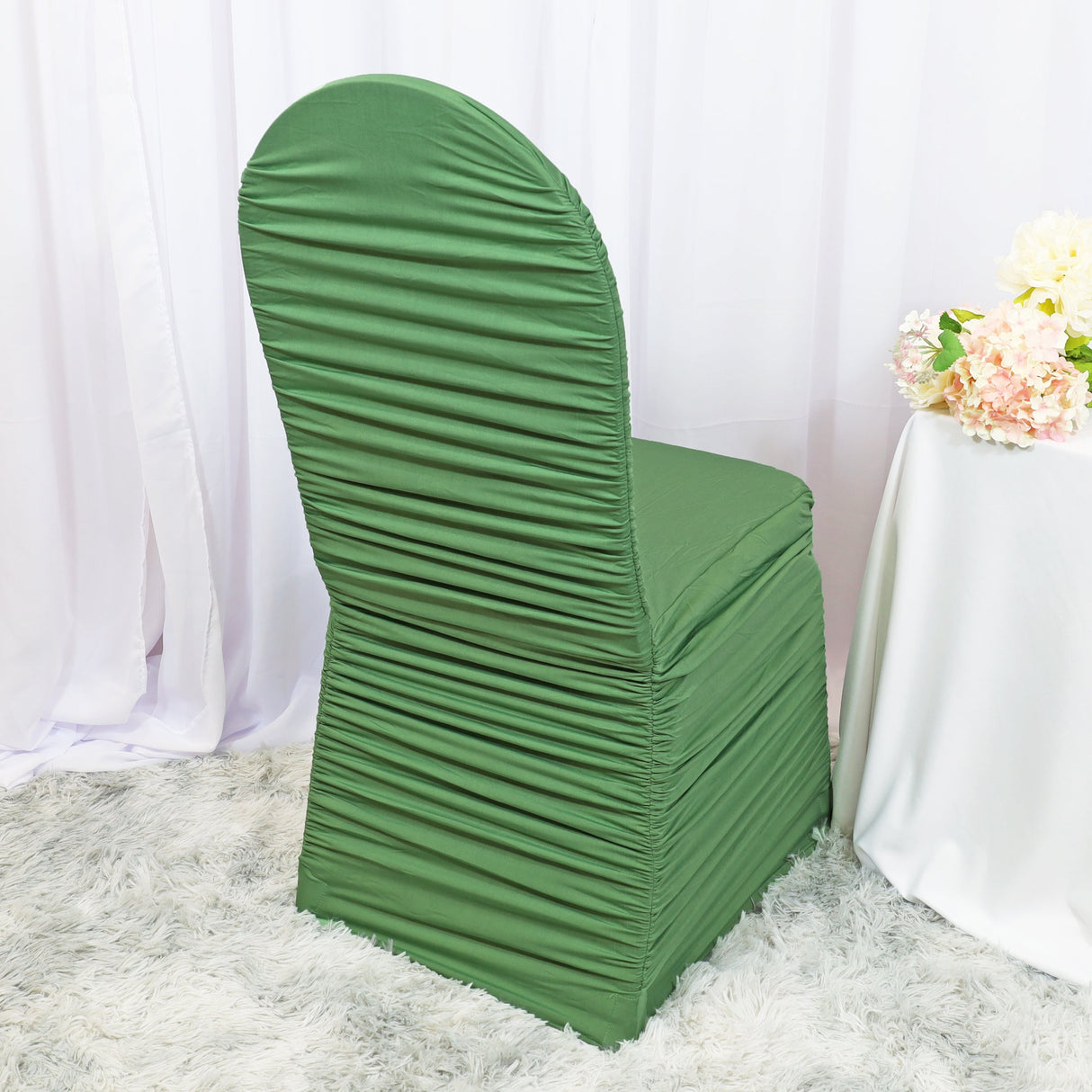 Spandex Banquet Chair Cover Clover Green
