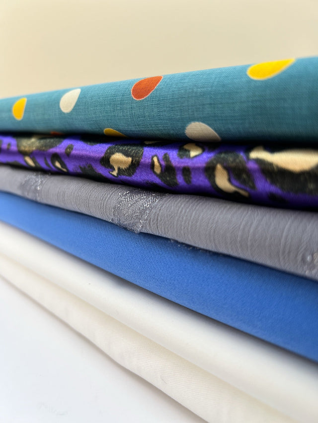 Cotton Blend Abstract Print Fabric