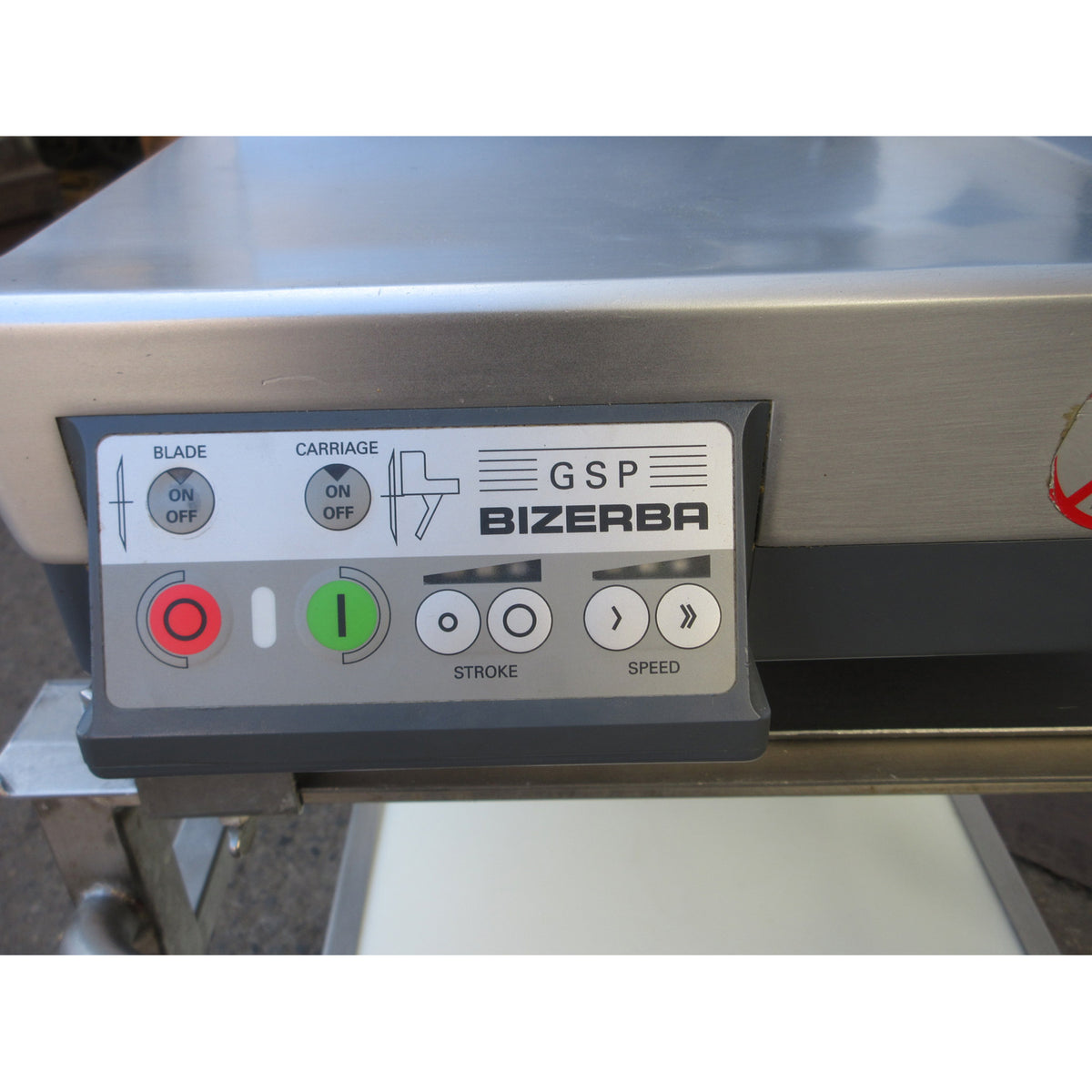 Bizerba GSP HD Automatic Meat Slicer On Transport Cart, Used Excellent Condition