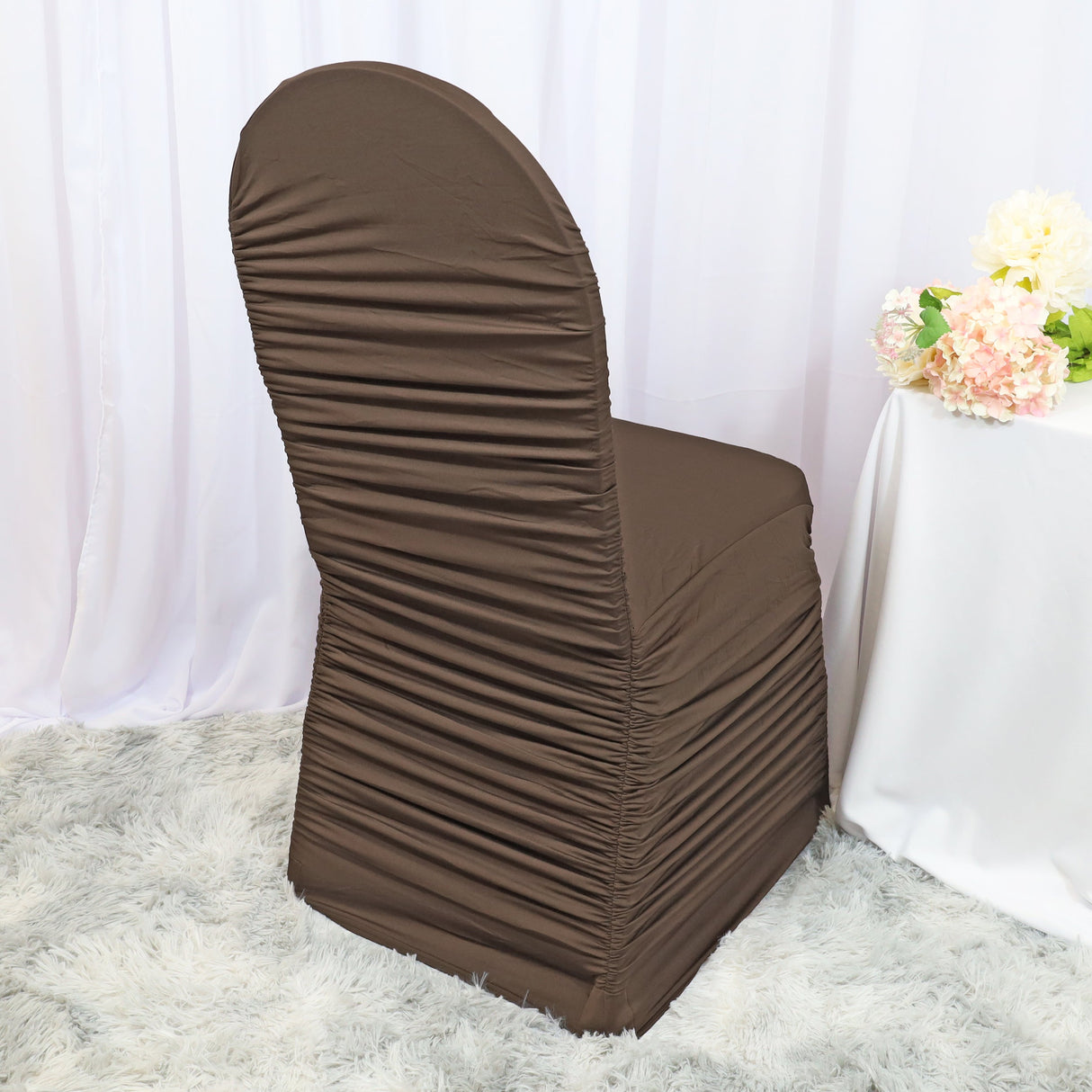 Spandex Banquet Chair Cover Chocolate