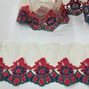 Embroidered Floral Lace Trimming 2.75" Wide