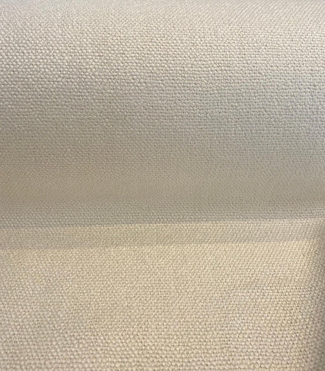 Fauna Linen Beige Tailored Italian Heavy Upholstery Fabric - Beige, Railroaded, 55" To 56" Width (1 Yard)