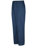 Pantalones casuales de algodón con frente liso