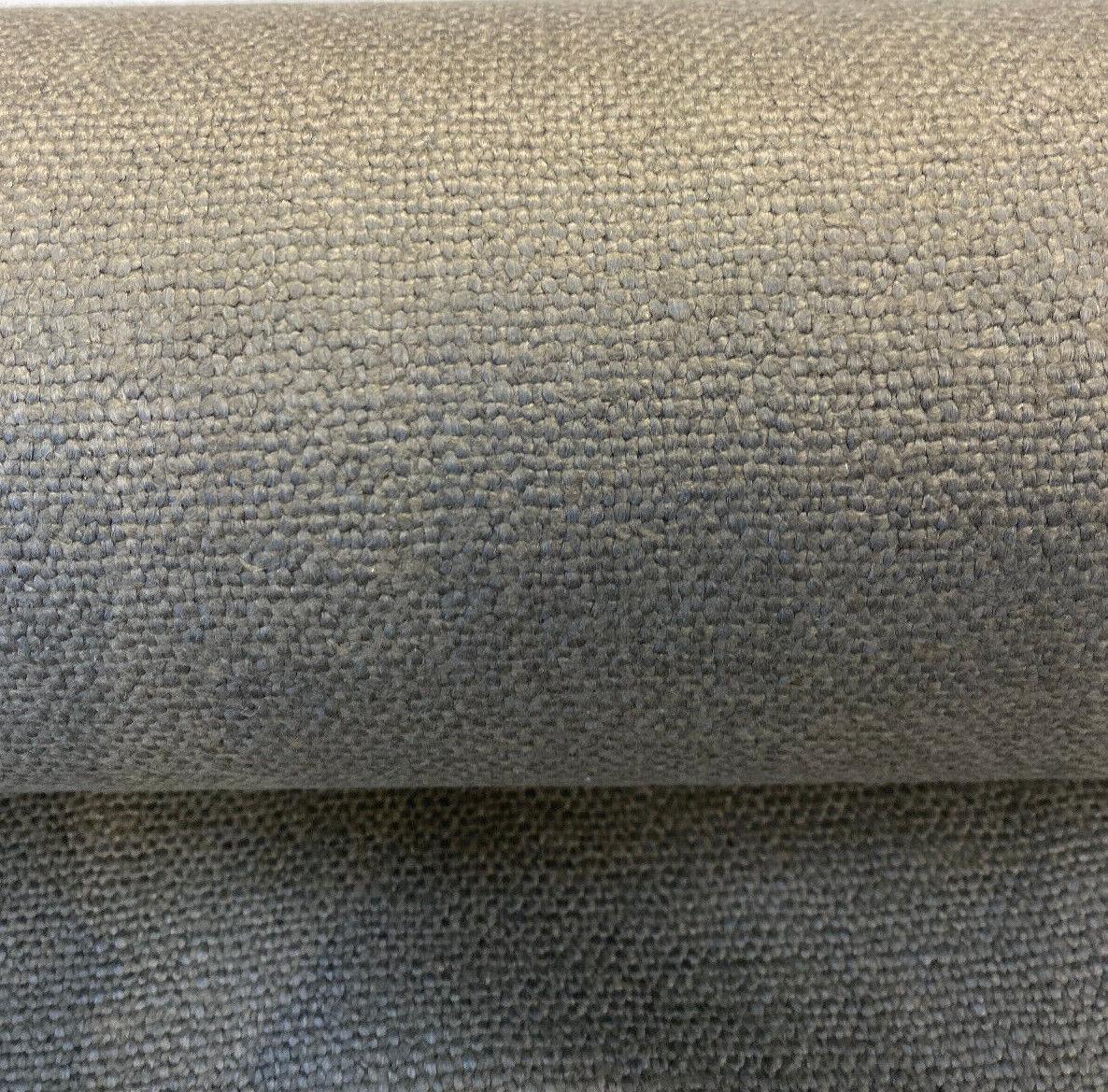 Fauna Linen Bark Taupe Tailored Italian Heavy Upholstery Fabric - Bark Dark Taupe, 55-56" Width (By The Yard)