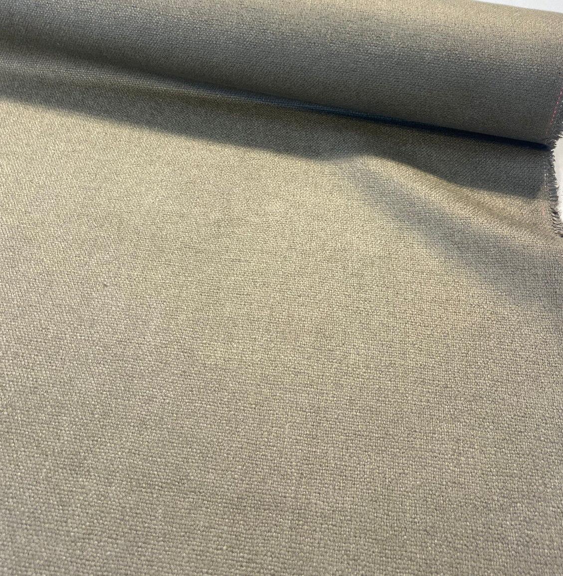 Fauna Linen Bark Taupe Tailored Italian Heavy Upholstery Fabric - Bark Dark Taupe, 55-56" Width (By The Yard)