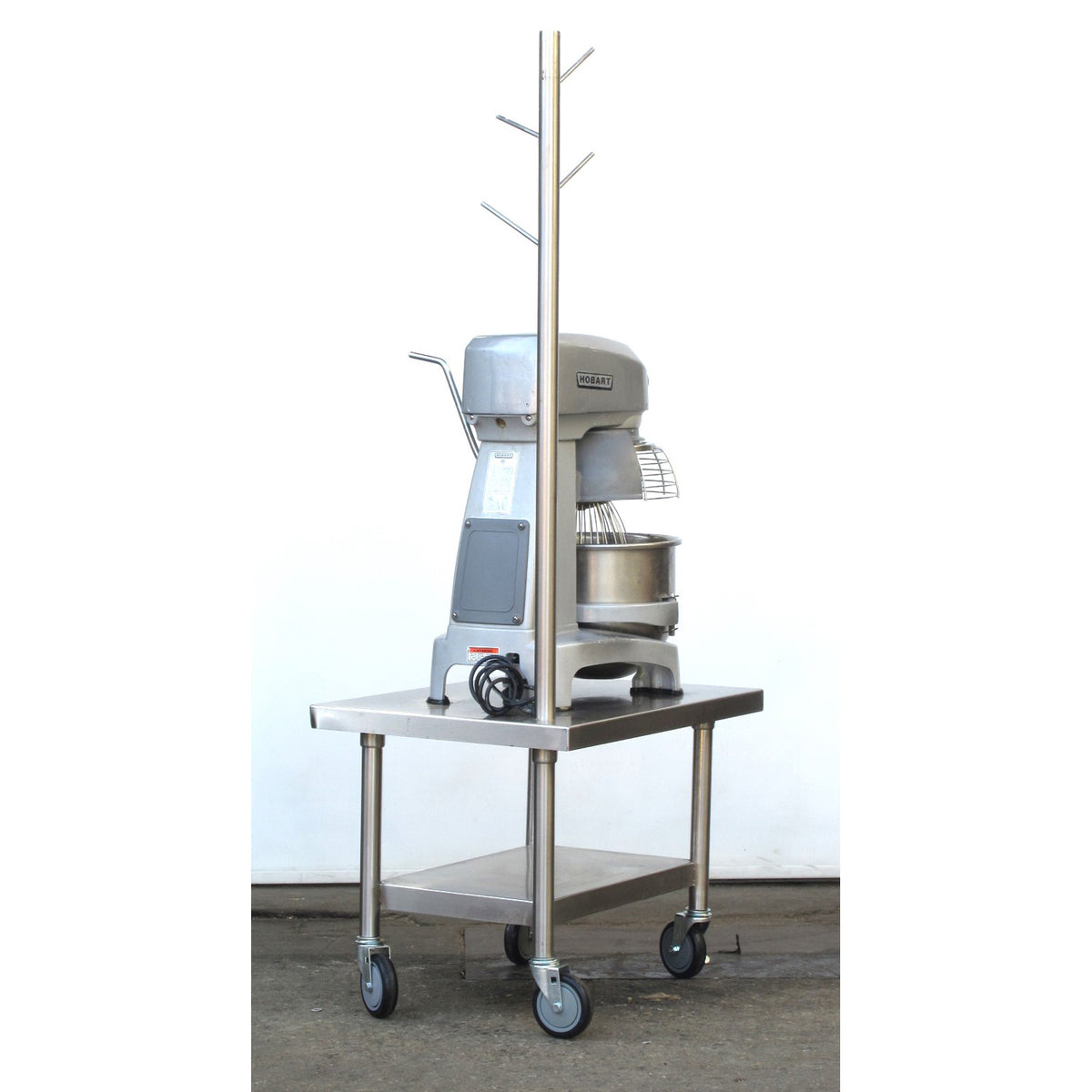 Hobart HL200 20 Qt Legacy Mixer On Mobile Stand, Used Excellent Condition