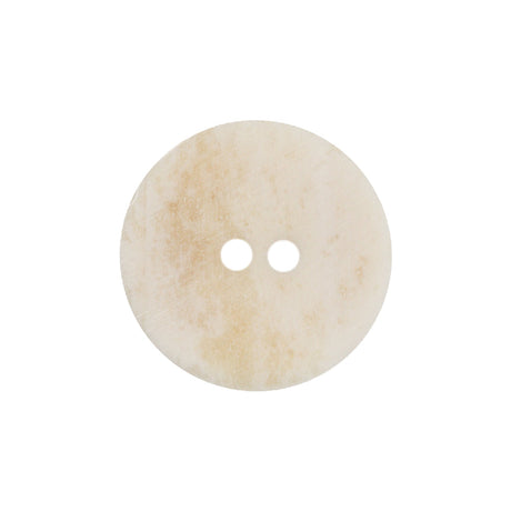 Natural Bone Carved Circular 2-Hole Button - 36L/23mm