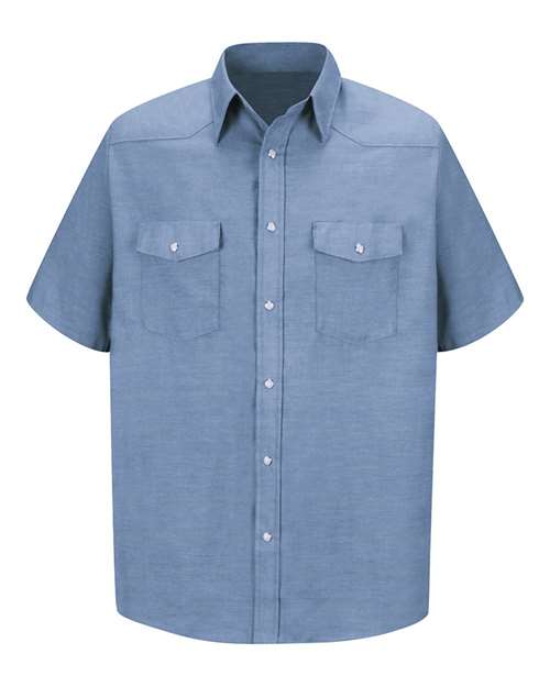 Red Kap Men's Tall Deluxe Western Style Short Sleeve Shirt