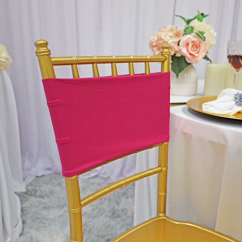 Spandex Chair Band Sample Fuchsia