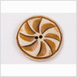 Natural Bone Pinwheel 2-Hole Button - 44L/28mm