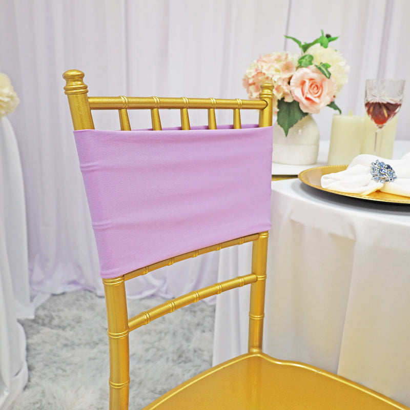 Spandex Chair Band Sample 7x13 Lavender