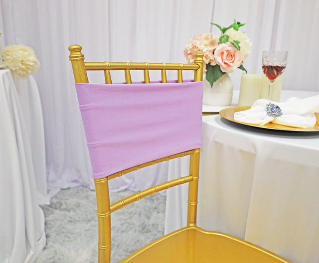Spandex Chair Band Sample 7x13 Lavender