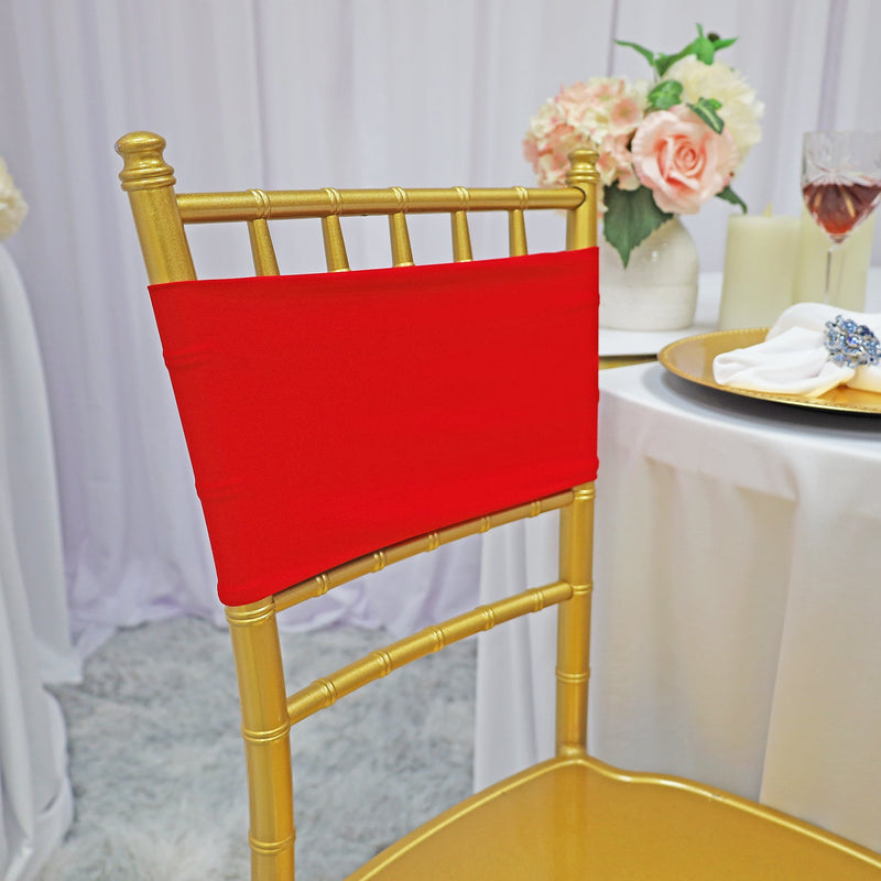 Spandex Chair Band Sample Red