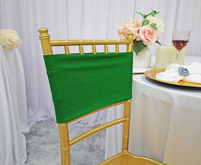 Spandex Chair Bands Emerald Green 7x13