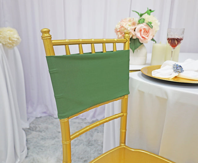 Spandex Chair Bands Clover Green 7x13