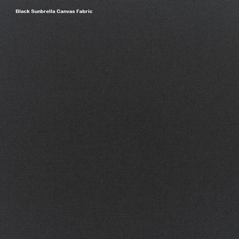 Sunbrella Acrylic Fabric - Black Upholstery Canvas, 64" Width (1 Yard)