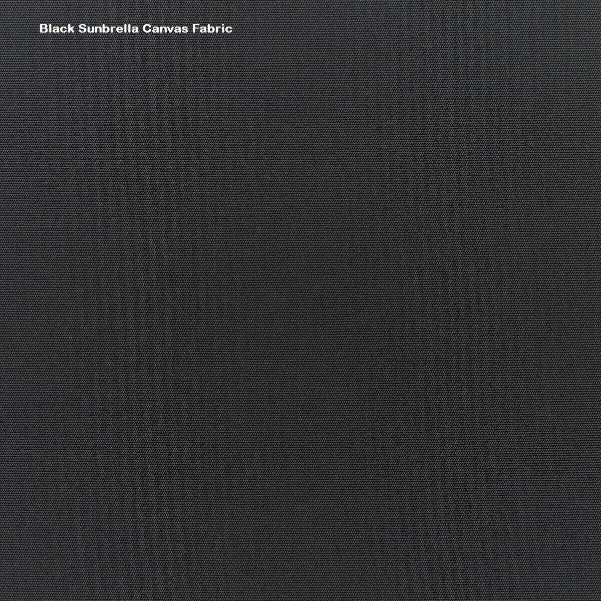Sunbrella Acrylic Fabric - Black Upholstery Canvas, 64" Width (1 Yard)