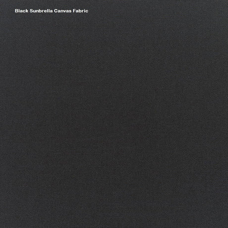 Sunbrella Acrylic Fabric - Black Upholstery Canvas, 64" Width (1 Yard)