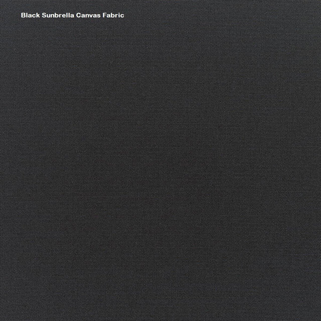 Sunbrella Acrylic Fabric - Black Upholstery Canvas, 64" Width (1 Yard)