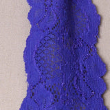 2 Yards Purple Wide Stretch Lace 2.5" Floral Elastic Trim for Lingerie, Overlays & Accents