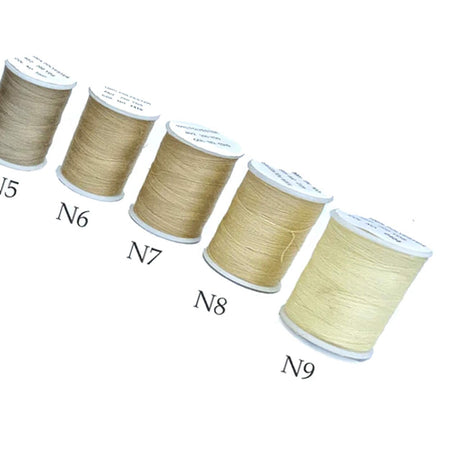 200 Yards Neutral Colored Polyester Thread Small Spool for Multi Purpose Projects